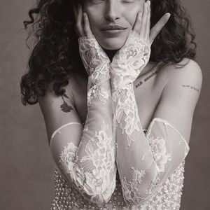 Anthropologie White Lace Gloves